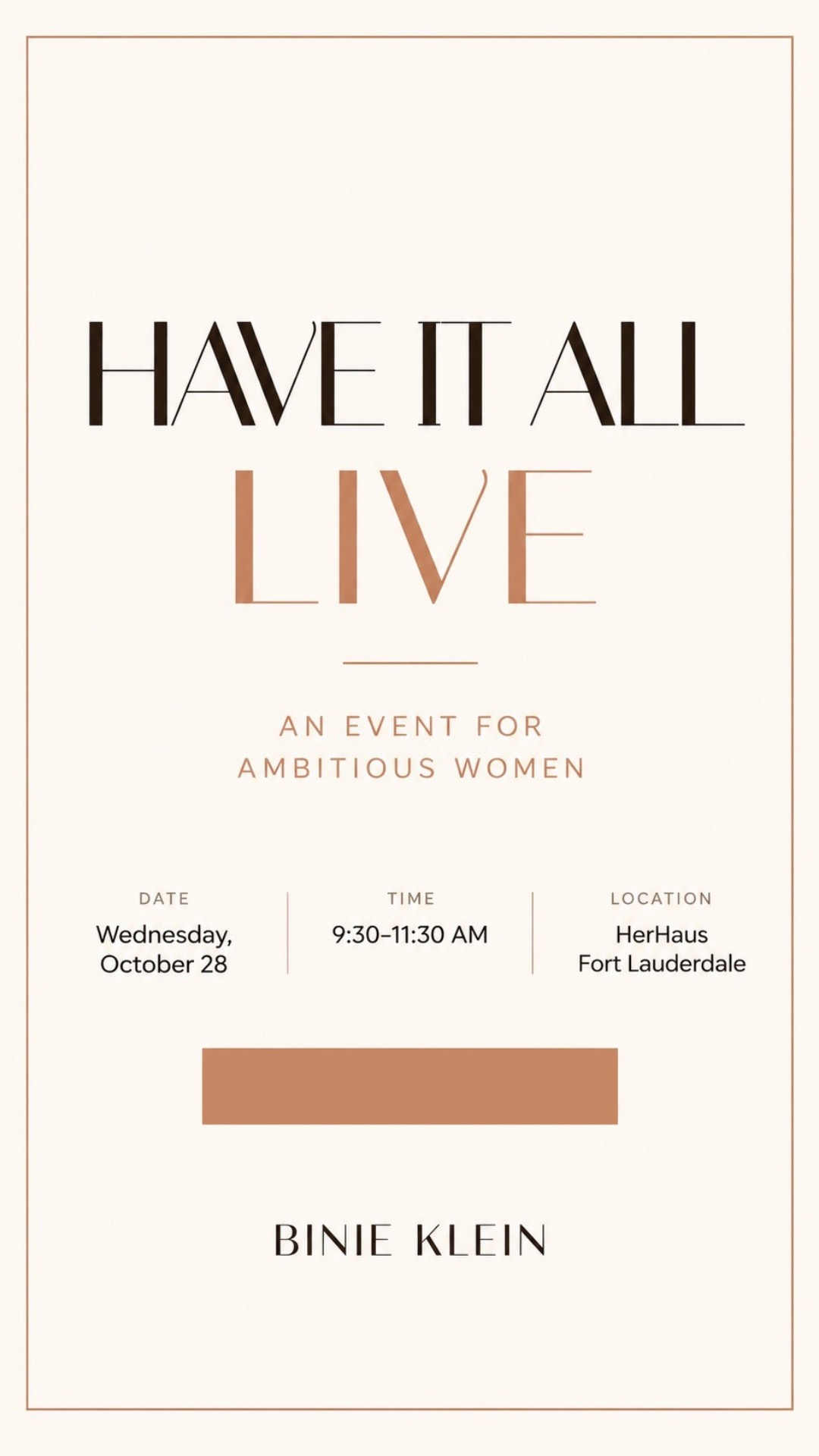 Event flyer